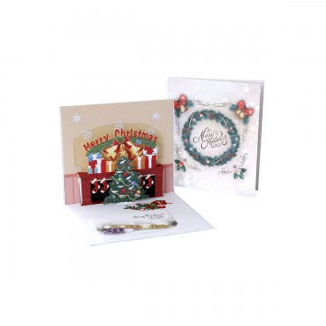 Wholesale 3D Merry Christmas Greeting Card